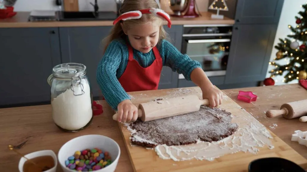 Christmas cookies with kids