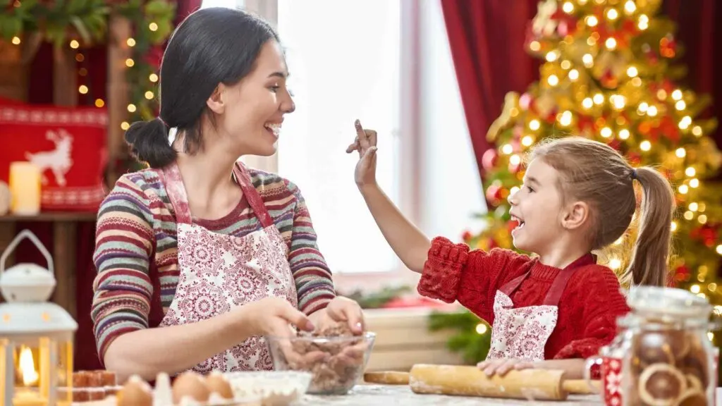 Christmas cookies with kids