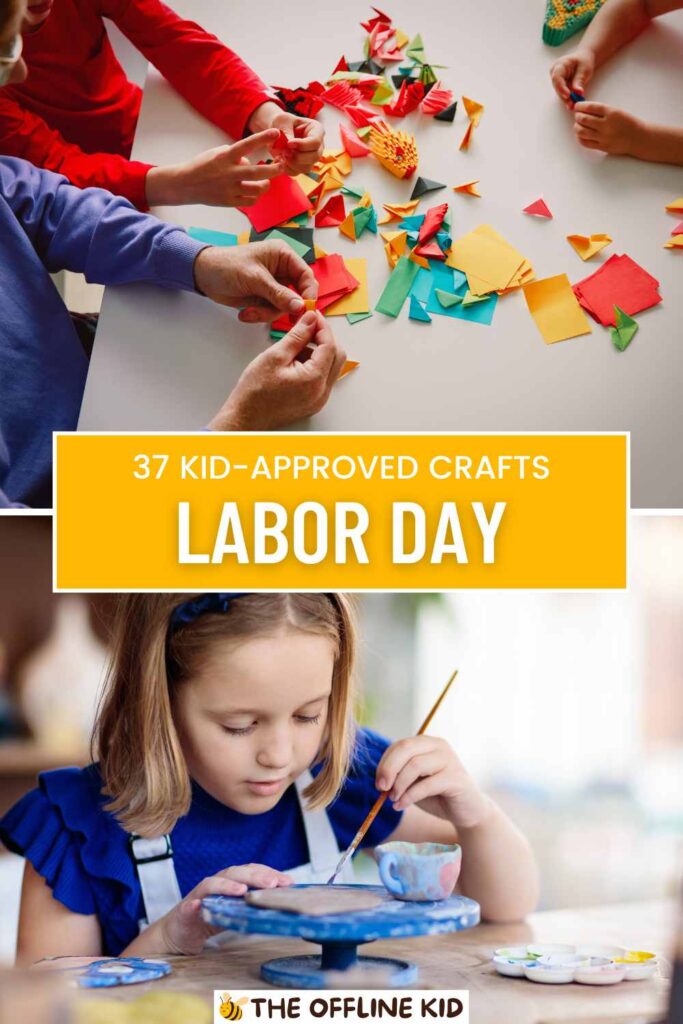 Labor Day crafts for kids pin