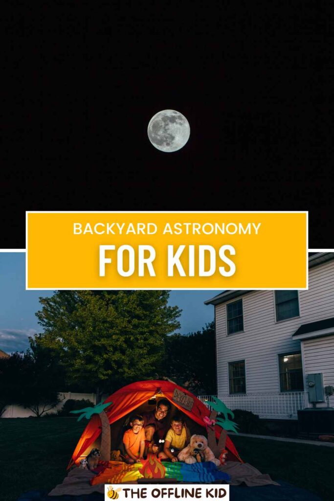 backyard astronomy for kids pin