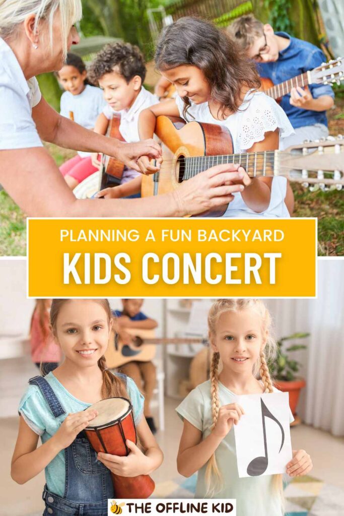 backyard concert for kids pin