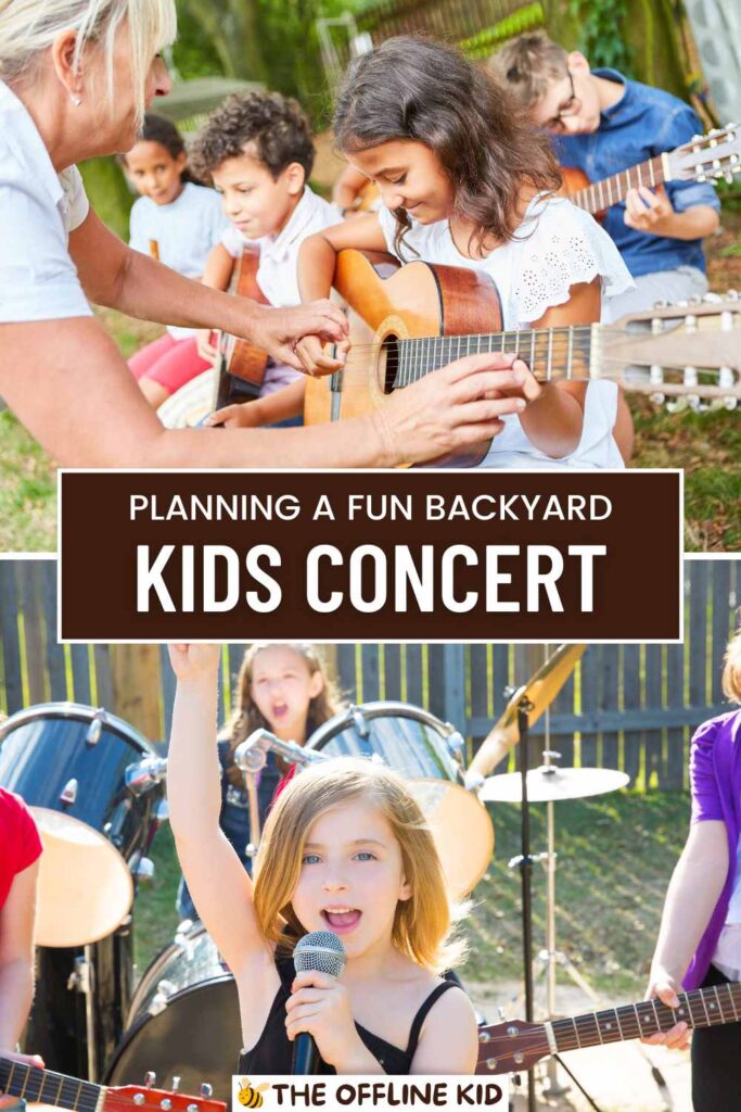 backyard concert for kids pin