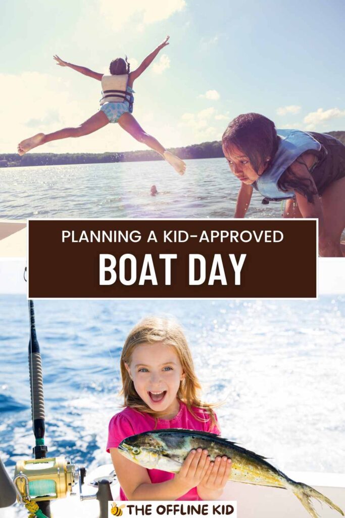 boat day with kids pin