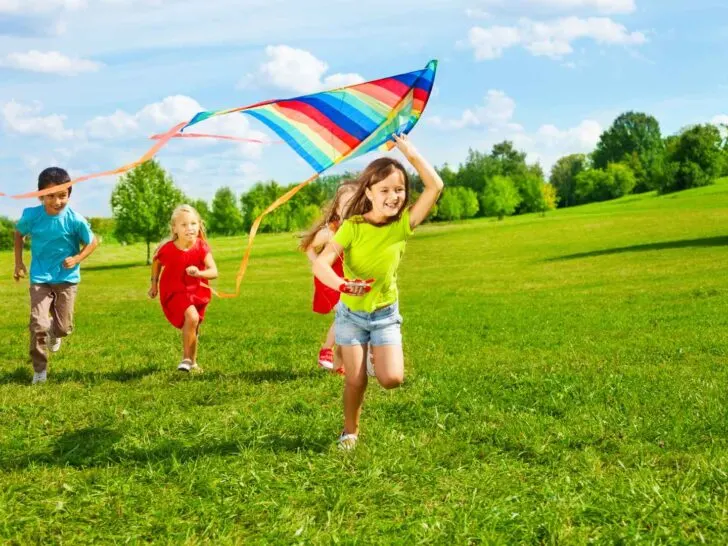 building and flying kites for kids