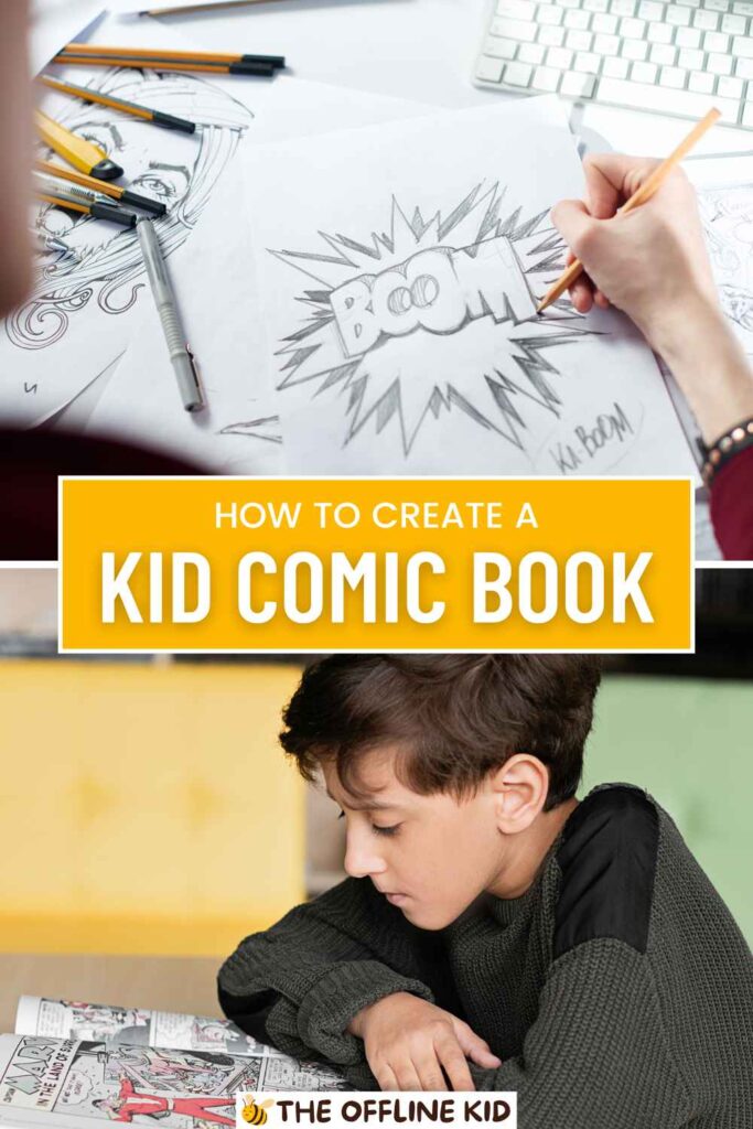 comic book for kid pin