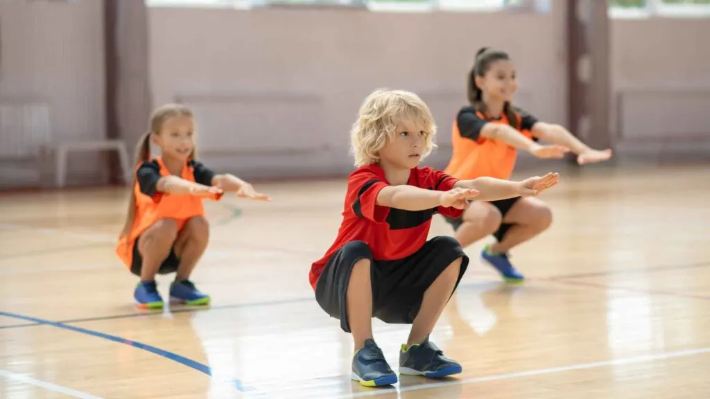 exercising with kids