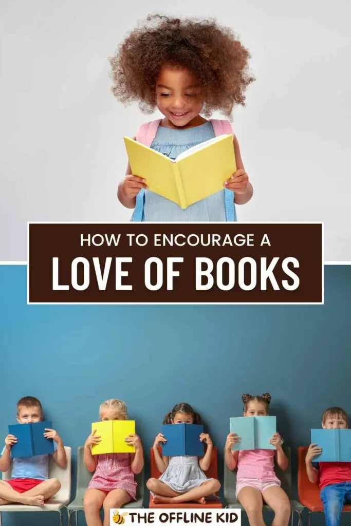 how to encourage a love of reading pin