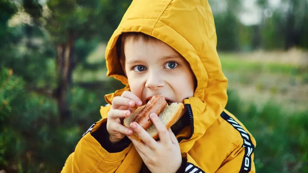 kid bonfire cooking