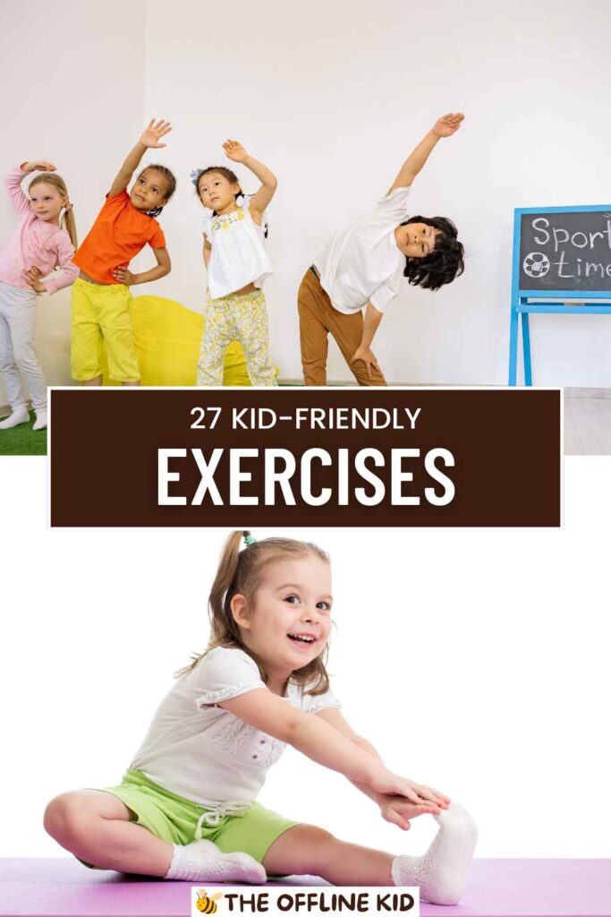 kid exercises pin