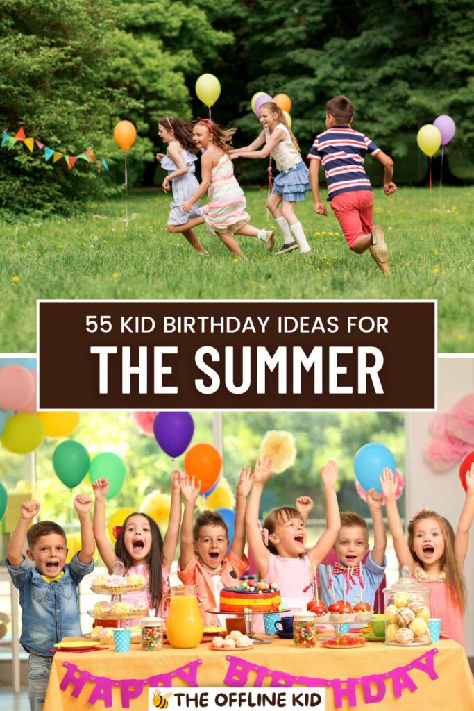 kid summer birthday pin