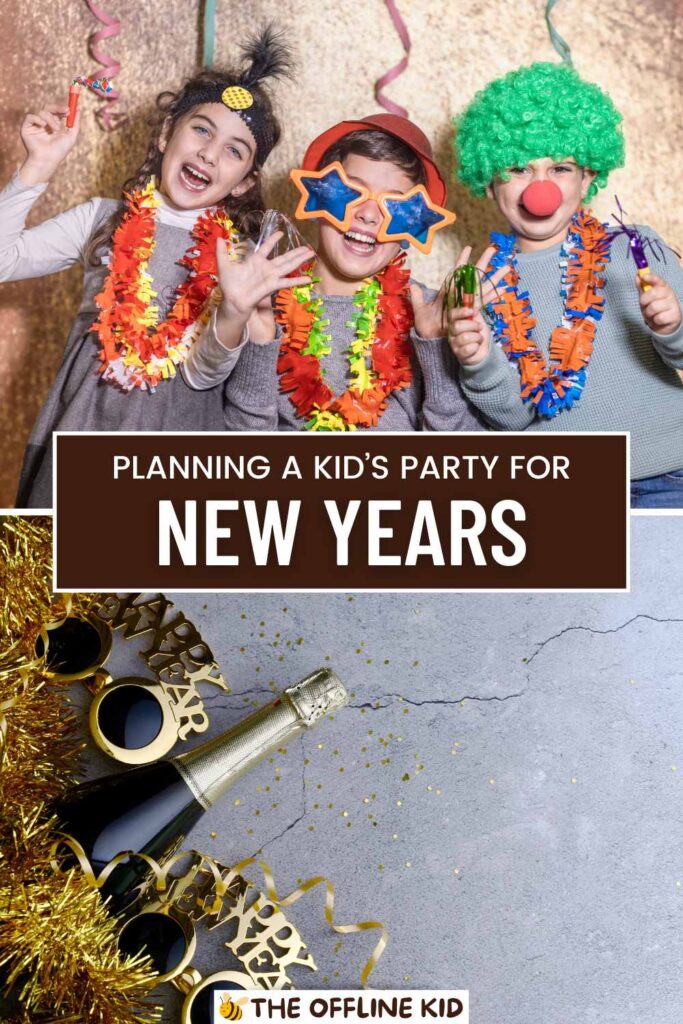 kids new years party pin