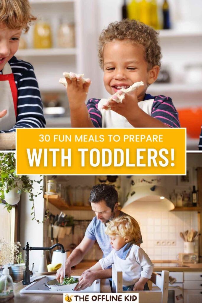 meals to prepare with toddlers pin