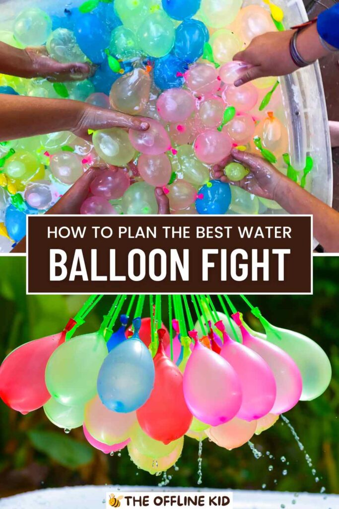 plan the best water balloon fight pin