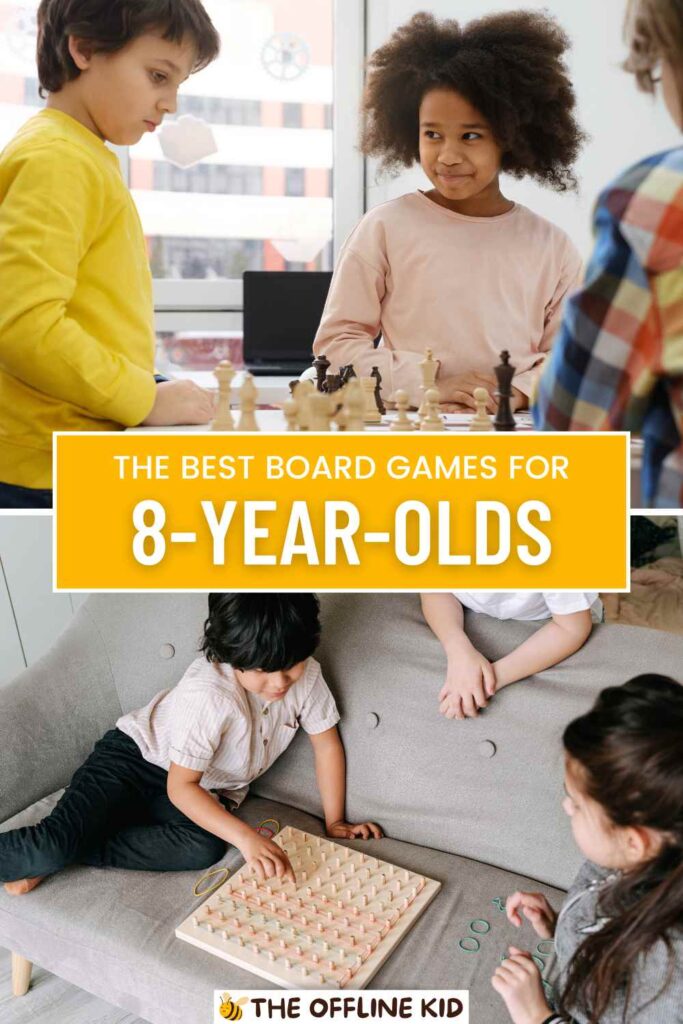 the best board games for 8 year olds pin