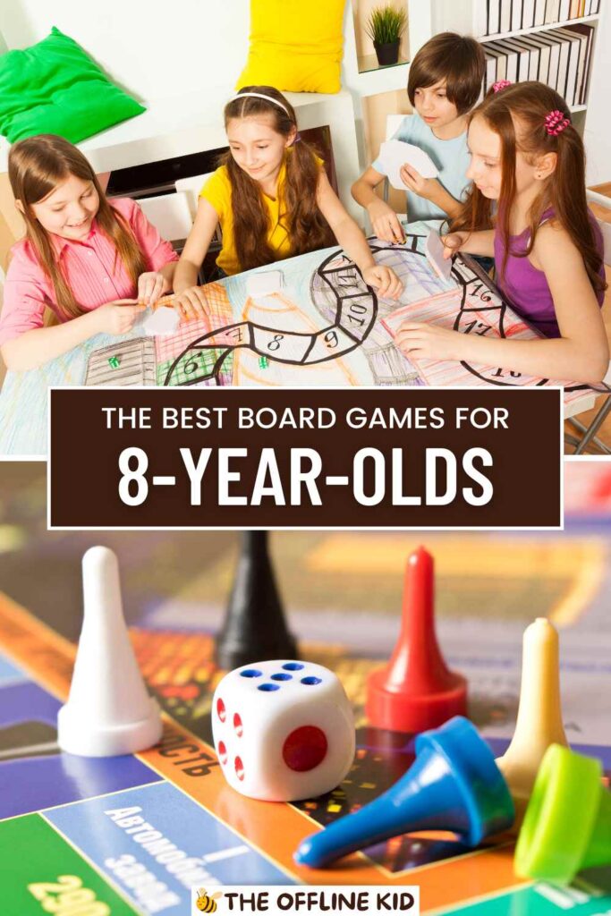 the best board games for 8 year olds pin