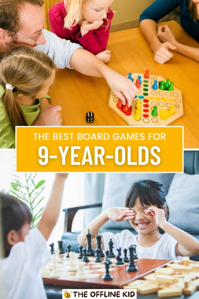 the best board games for 9 year olds pin