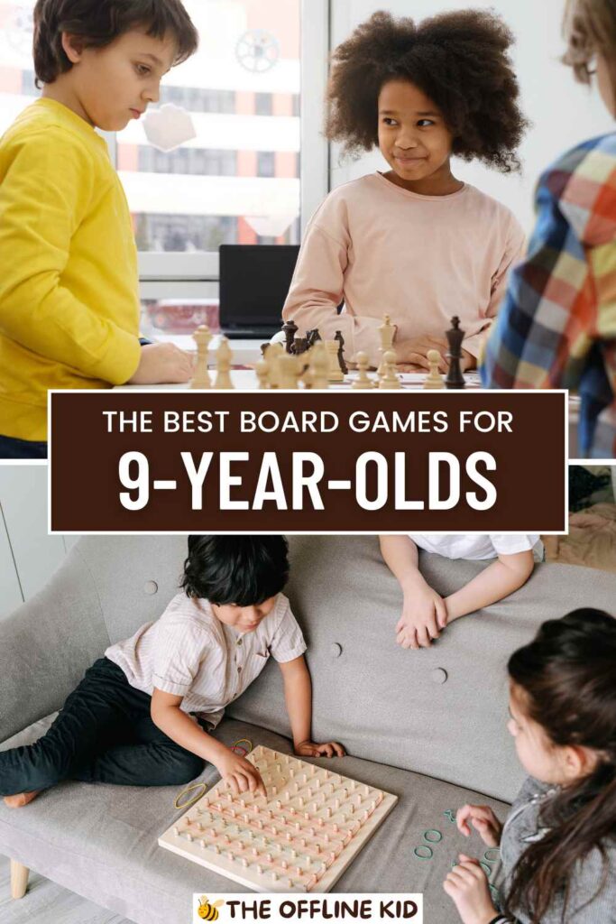 the best board games for 9 year olds pin