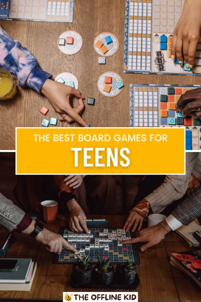 the best board games for teens pin