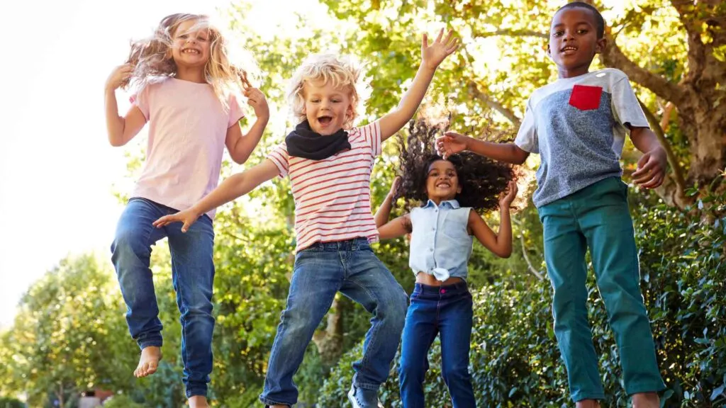 safe trampoline games