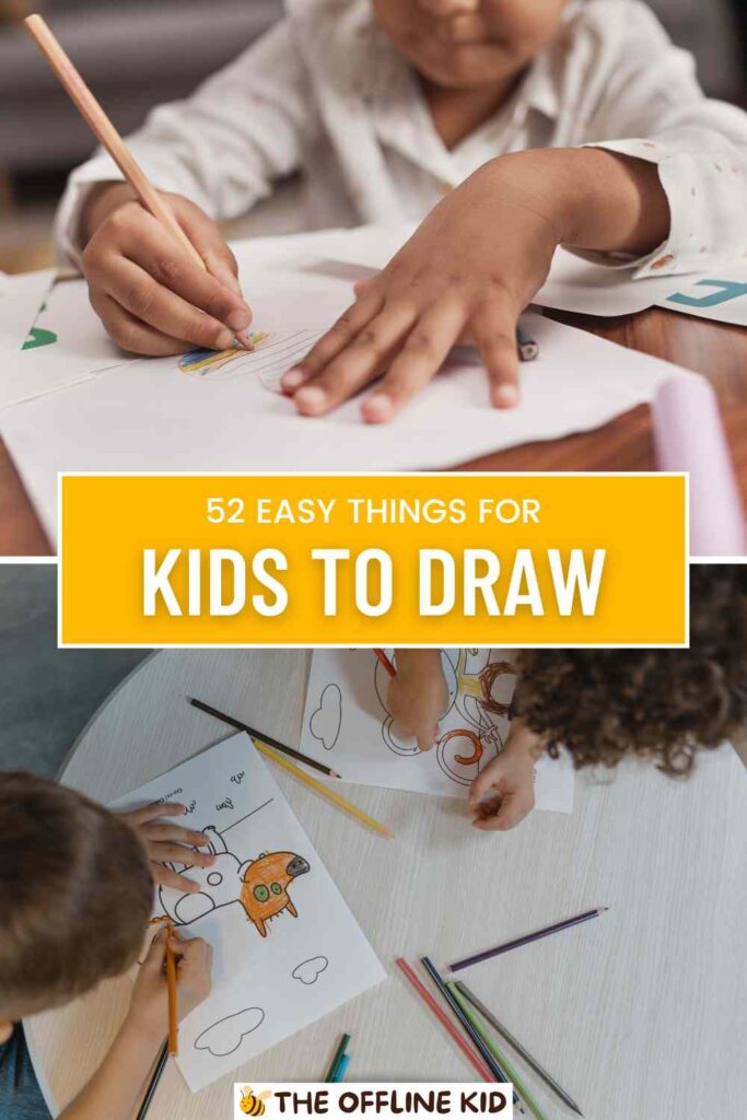 easy things for kids to draw pin