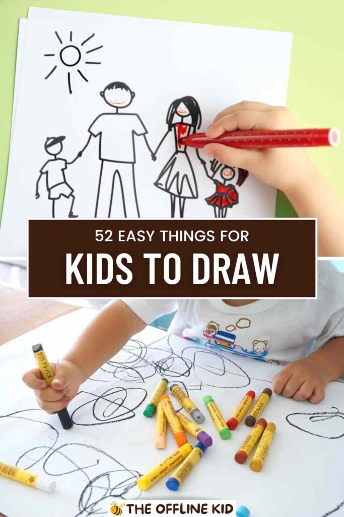 easy things for kids to draw pin