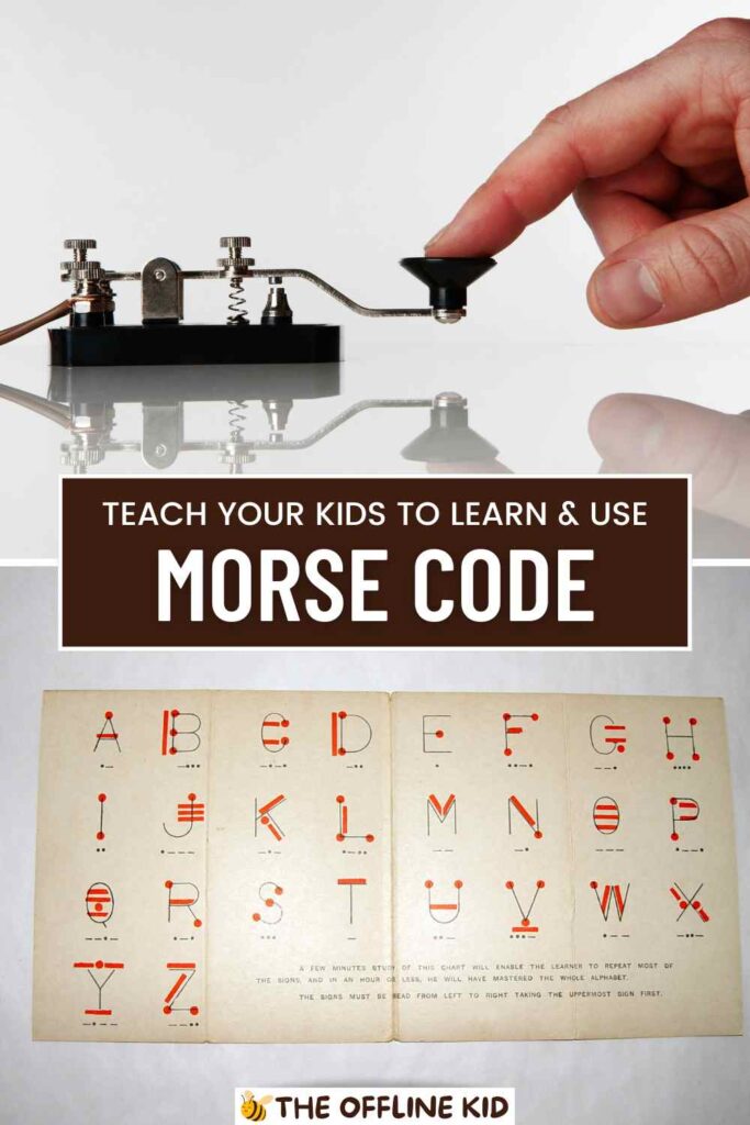 morse code for kids pin