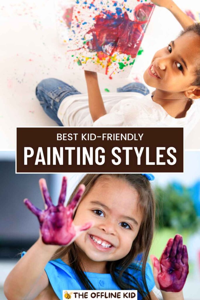 painting styles for kids pin