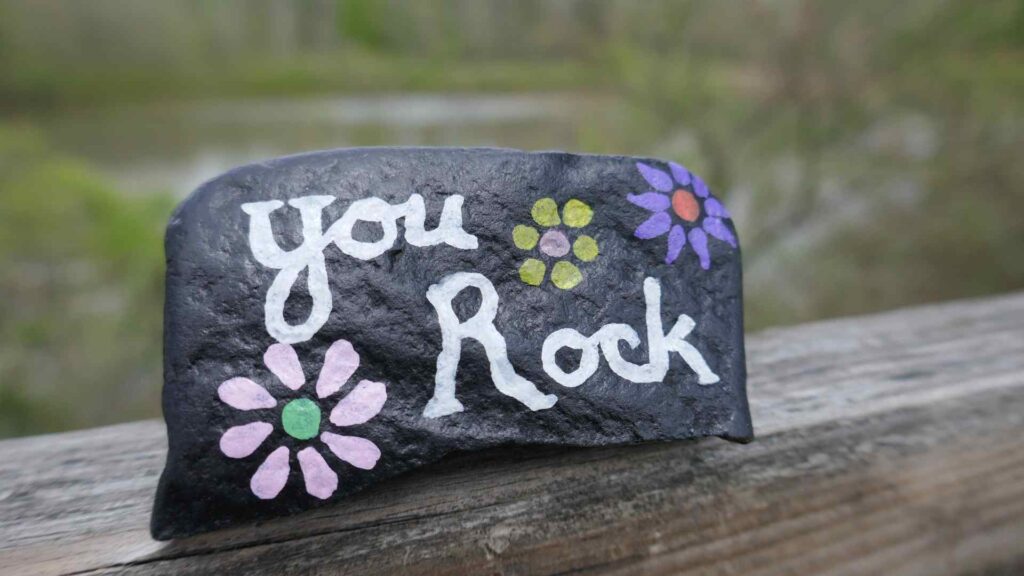 positive painted rocks