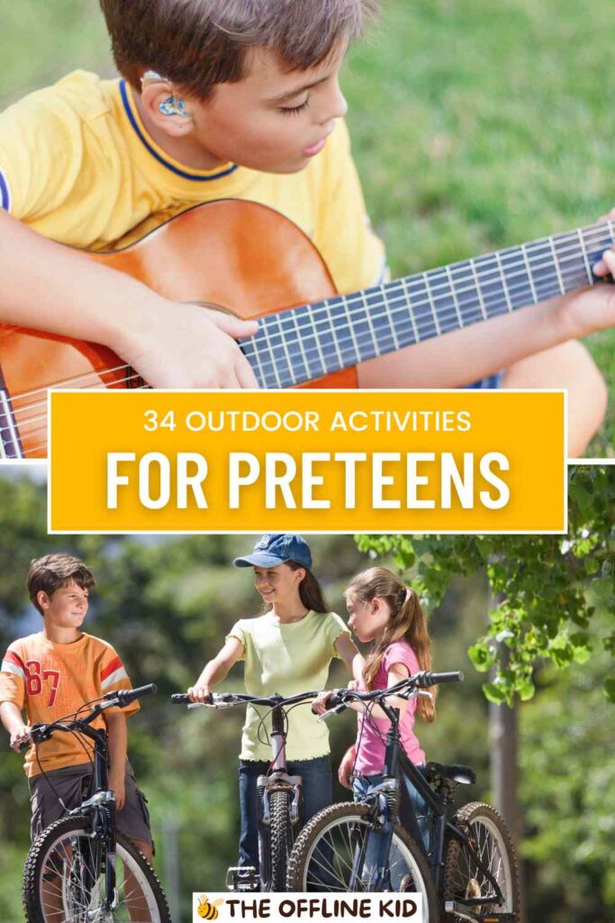 preteen outdoor activities pin