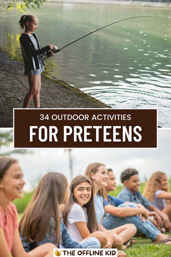 preteen outdoor activities pin