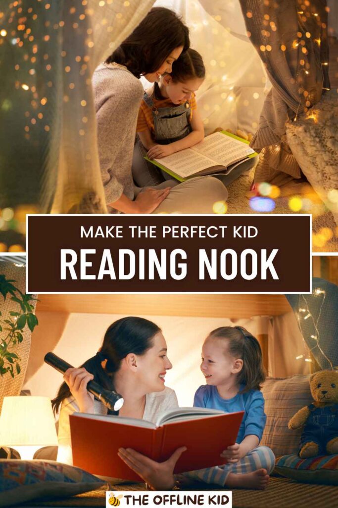 reading nook for kids pin