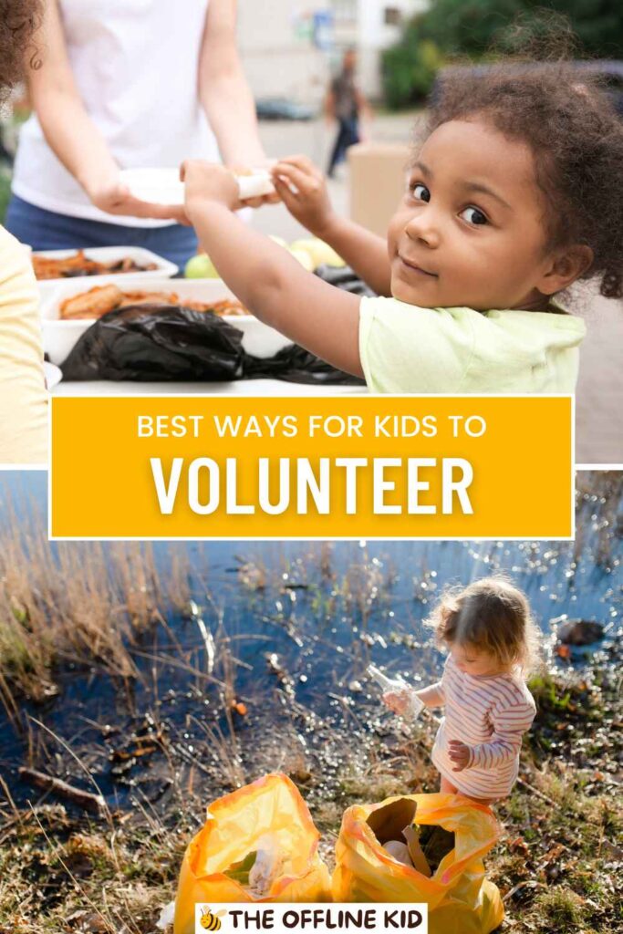 ways for kids to volunteer pin