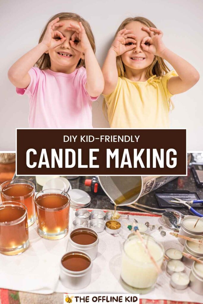 candle making with kids pin