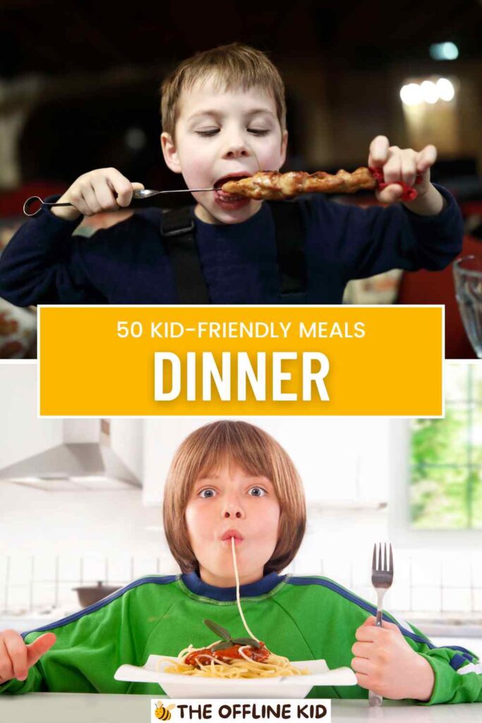 dinner meals with kids pin