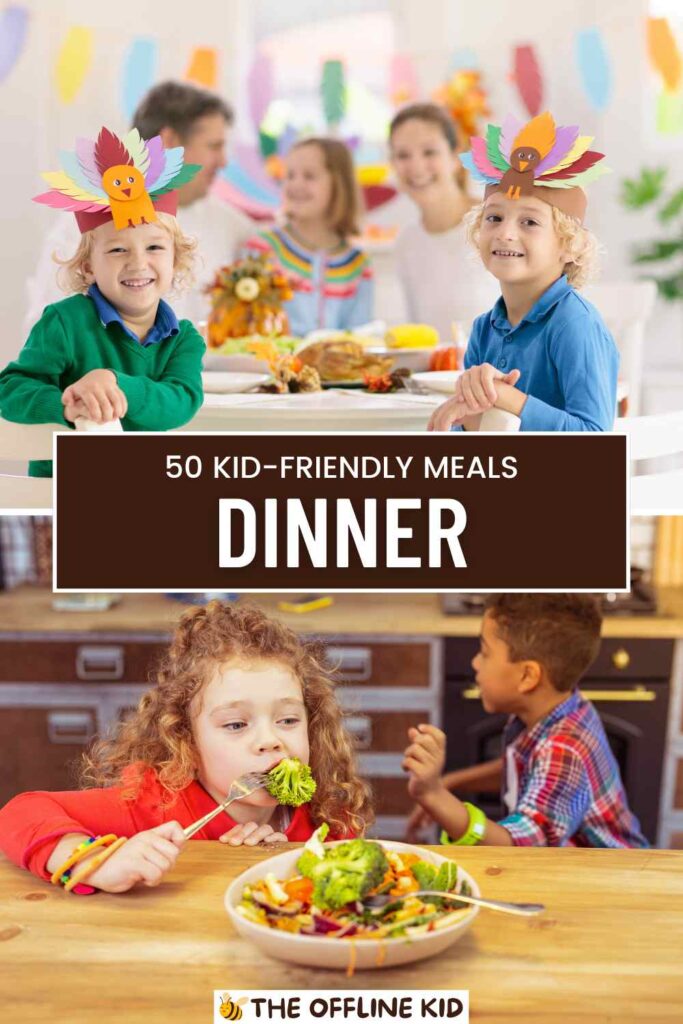 dinner meals with kids pin