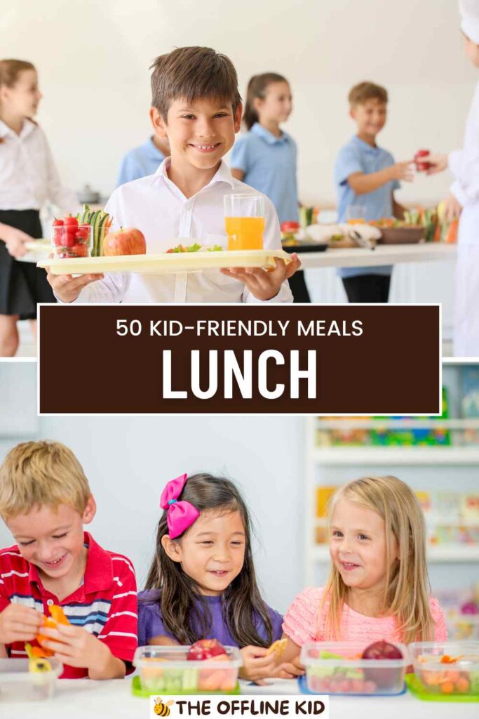 lunch meals with kids pin