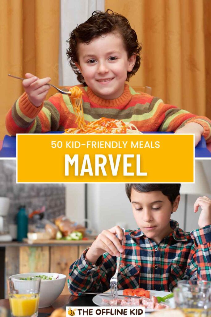 marvel meals with kids pin