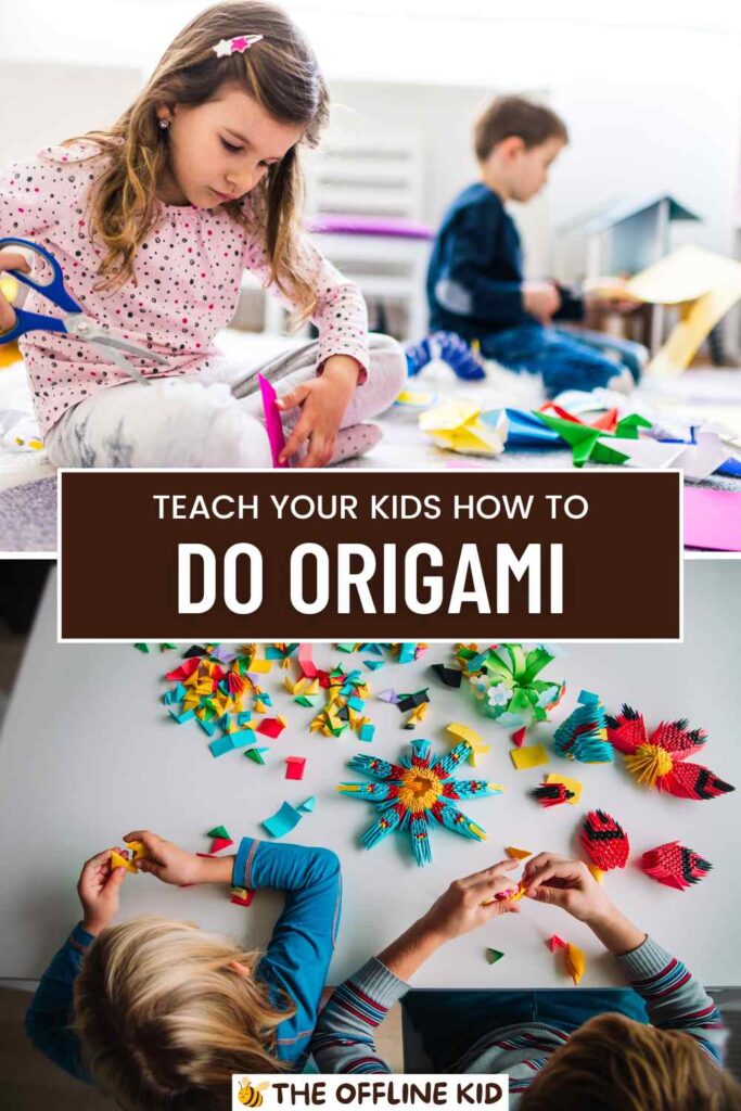 origami for kids pin